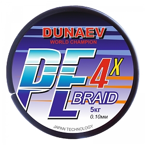 Плетеная леска Шнур DUNAEV BRAID PE X4 150m
