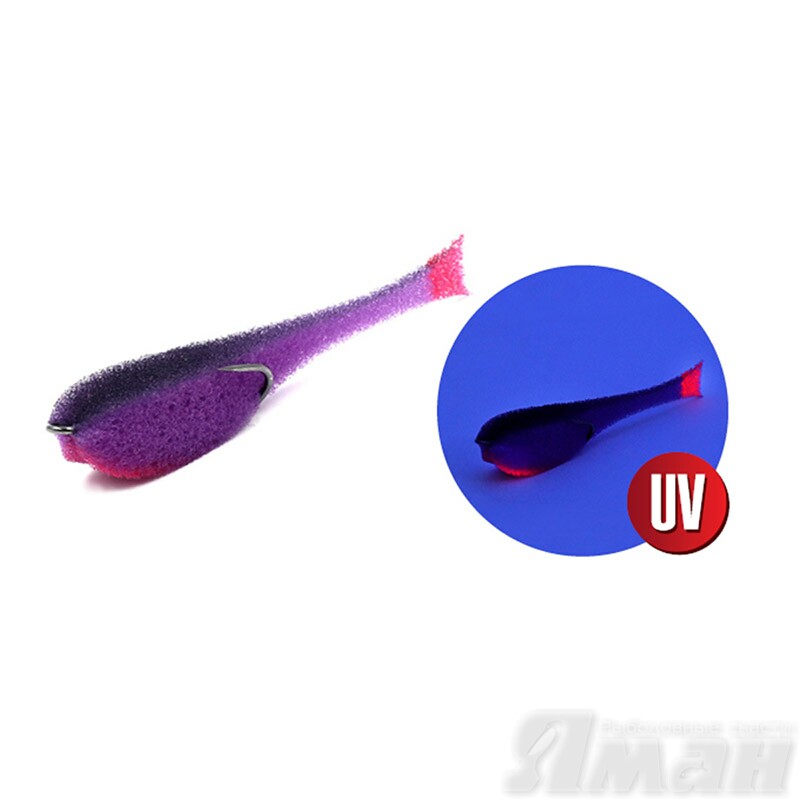 поролоновая рыбка YAMAN на двойнике 95мм #25 UV - Поролоновые рыбки - Приманки