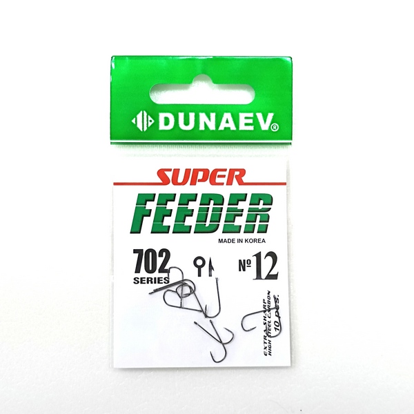 Super Feeder 702 #12 - Одинарные крючки DUNAEV - Оснастка