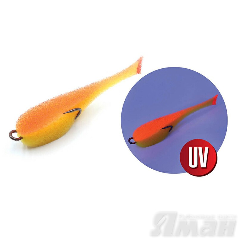 поролоновая рыбка YAMAN на двойнике 110мм #20 UV - Поролоновые рыбки - Приманки