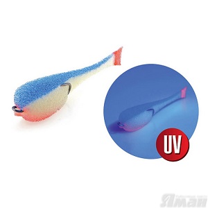 поролоновая рыбка YAMAN на двойнике 140мм. #22 UV - Поролоновые рыбки - Приманки