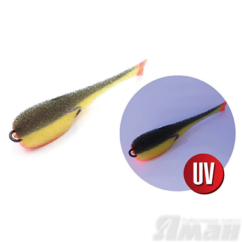 поролоновая рыбка YAMAN на двойнике 140мм. #19 UV - Поролоновые рыбки - Приманки