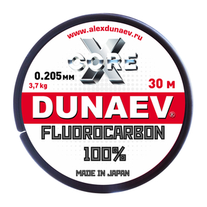 Dunaev Fluorocarbon 0.205  30м - DUNAEV - Леска
