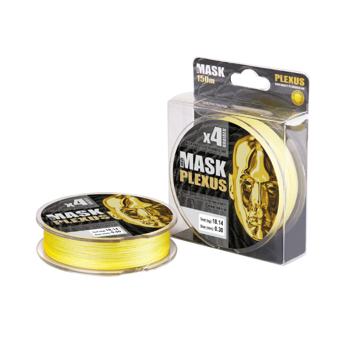 Mask Plexus 150m  yellow  0.12mm - Akkoi  - Леска