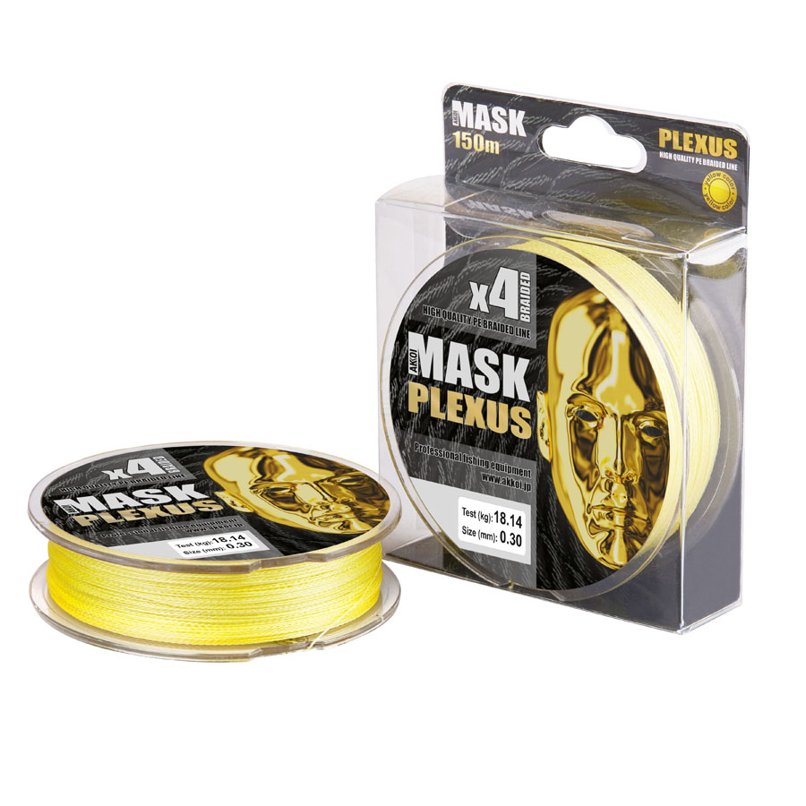 Mask Plexus 150m  yellow  0.14mm - Akkoi  - Леска