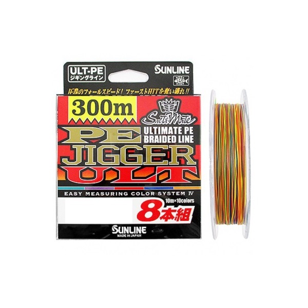 Плетеная леска PE Jigger ULT 8 300м - SUNLINE - Леска