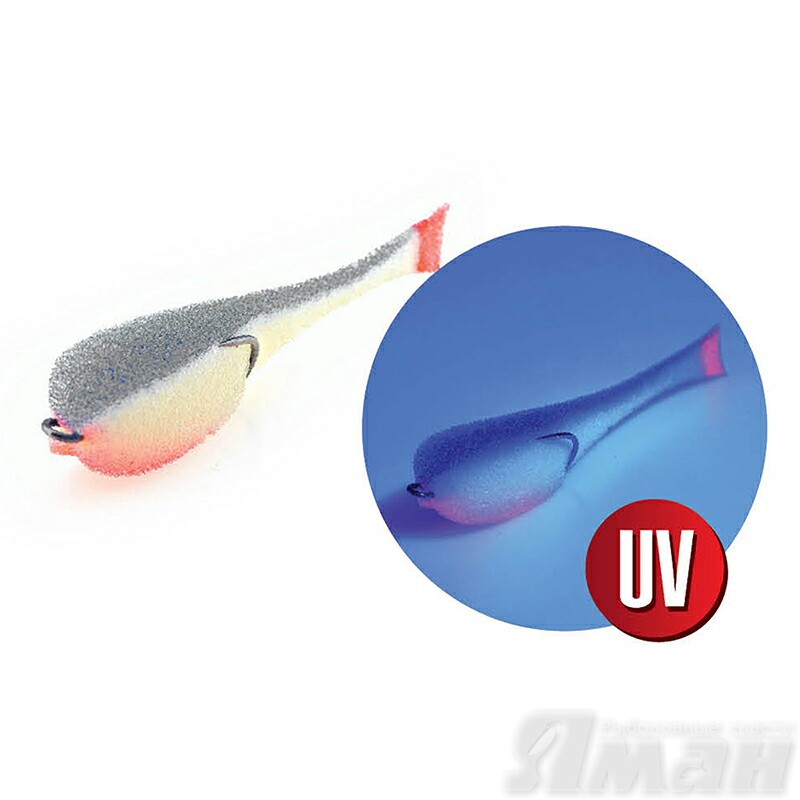 поролоновая рыбка YAMAN на двойнике 95мм #18 UV - Поролоновые рыбки - Приманки