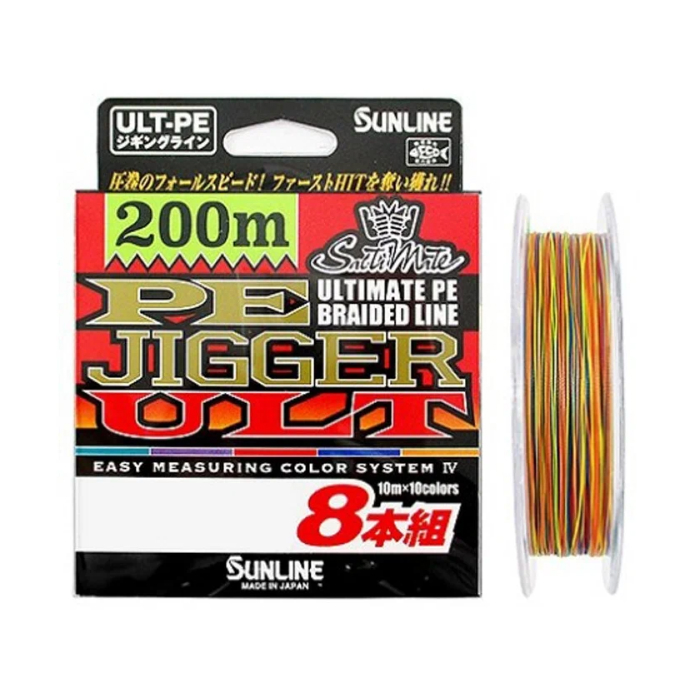 Плетеная леска PE Jigger ULT 8 200м - SUNLINE - Леска