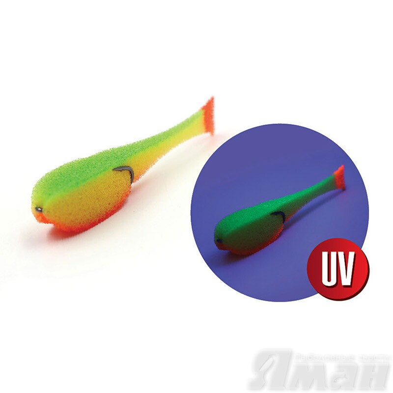 поролоновая рыбка YAMAN на двойнике 140мм. #21 UV - Поролоновые рыбки - Приманки