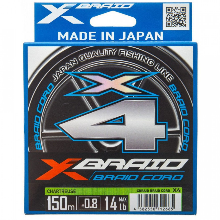 Плетеная леска Braid Cord X4 150m - YGK/X-BRAID - Леска
